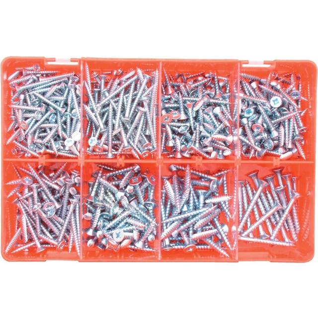Kennedy Pozi Countersunk Wood Screws Steel Metric BZP Kit