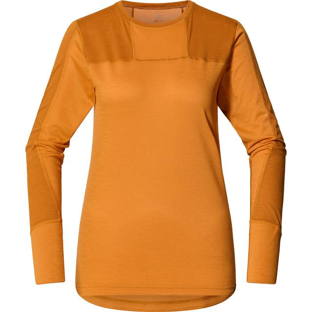 Natural Blend Tech Crew Neck W Desert Yellow/Golden Brown (S) - Gul (S)