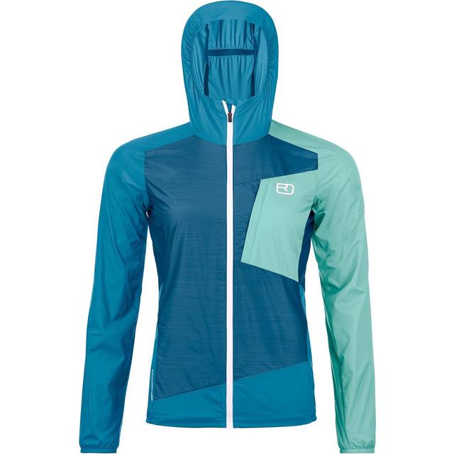 Ortovox Women's Windbreaker Jacket Vindjacka Dam Storlek S Färg blå