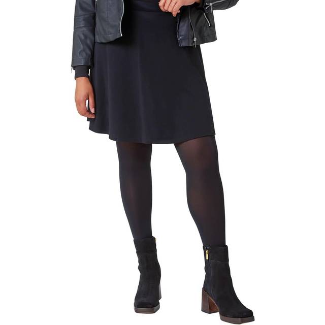 Roman Curve Womens Skater Stretch Skirt - Black - Size UK 22-24