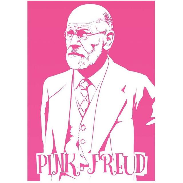 Grindstore Pink Freud Mini Poster
