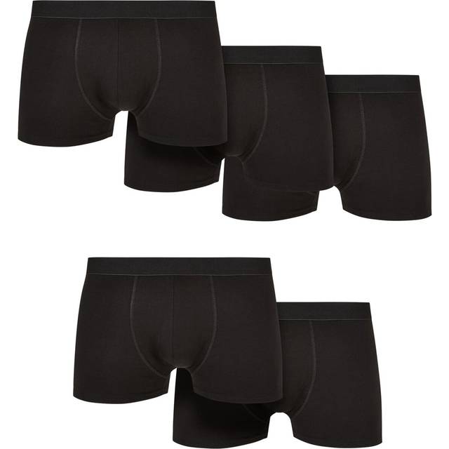 UC Men UC Solid Organic Cotton Boxer Shorts 5-Pack Black / L Kalsonger