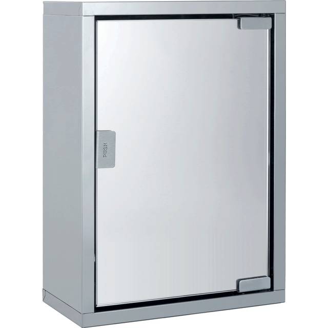 Silver Stainless Steel Mirror Bathroom Cabinet - 25 x 35 x 12 kg