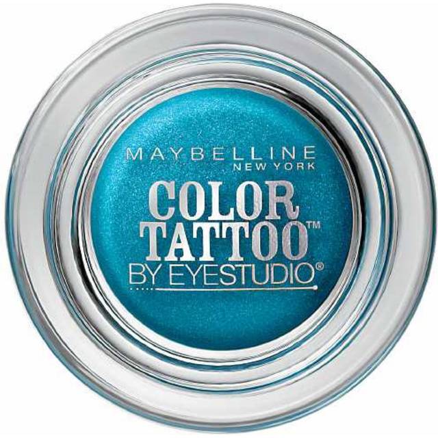 Maybelline New York Eyestudio ColorTattoo Metal 24HR Cream Gel Eyeshadow  Tenacious Teal  0.14 Ounce (1 Count)