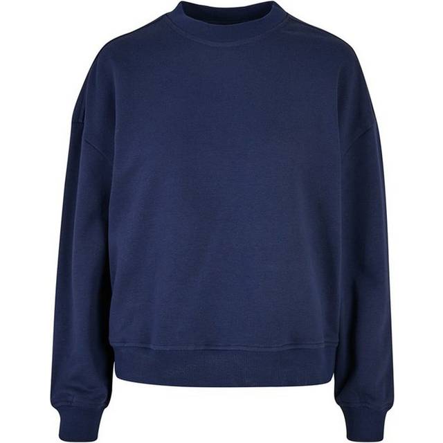 (12 UK, Light Navy) Build Your Brand Womens/Ladies Oversized Sweatshirt