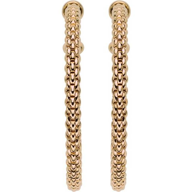 Fope Essentials 18ct Rose Gold Large Hoop Earrings