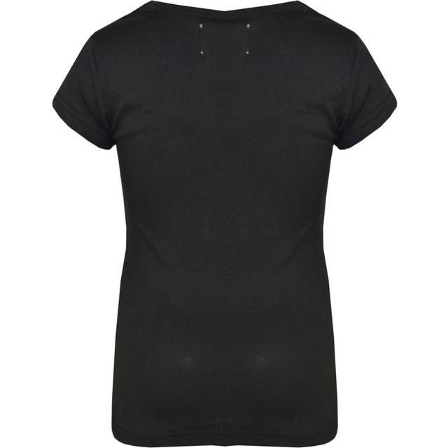 (5-6 Years, Black) Kids Girls T Shirts Designer 100% Cotton Plain School T-Shirt Top New Age 3-13Yr