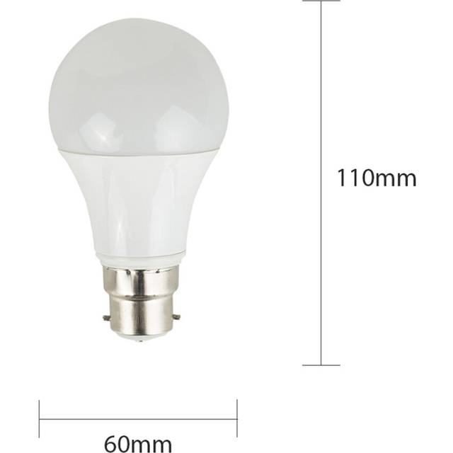 10W BA22d LED GLS Light Bulb - White (BA22d/Bayonet Cap)