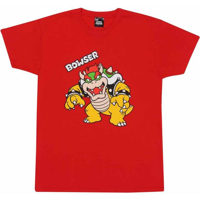 Super Mario Childrens/Kids Bowser T-Shirt 9-11 Years röd