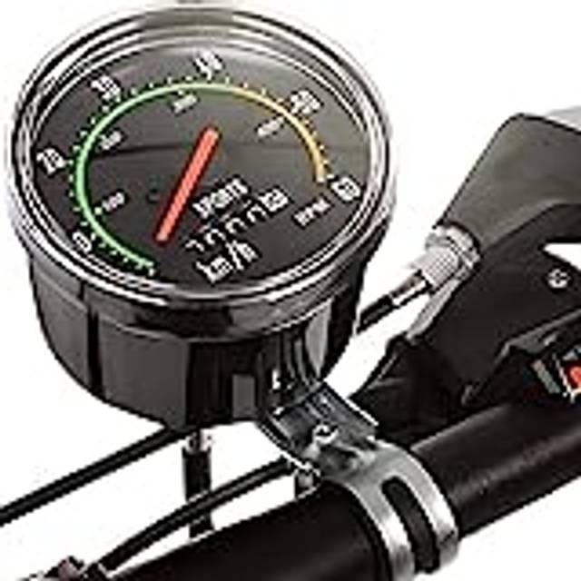 Retoo Cykeldator cykel dator vattentät mekanisk analog hastighetsmätare exakta data retro look manuell hastighetsmätare tillbehör cykeldator barn cykling resa MTB-siffror odometerräknare svart