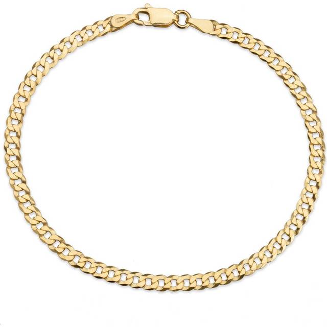 John Greed Signature Gold Plated Flat Curb Chain Bracelet - gold/silver