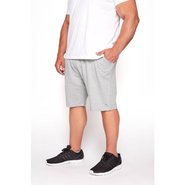 Size 3Xl Mens Badrhino Big & Tall Grey Marl Essential Jogger Shorts Big & Tall - 3XL