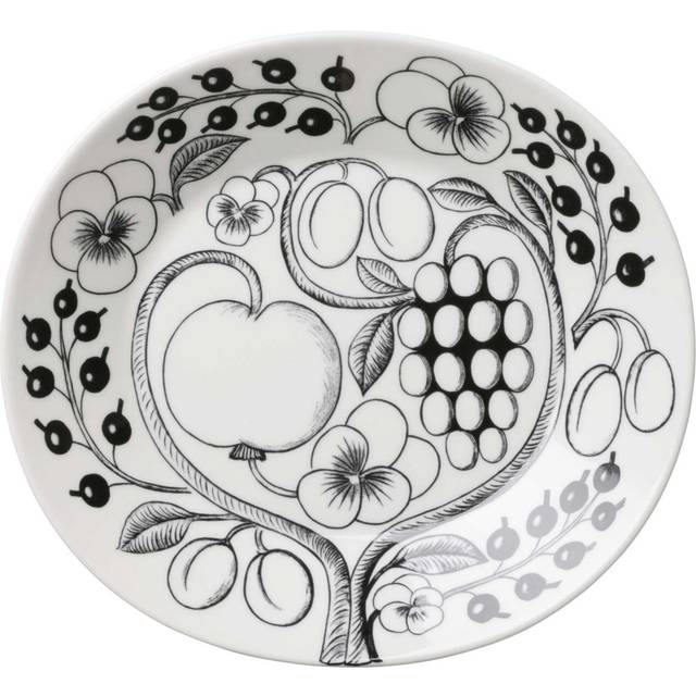 Paratiisi Oval Plate Black, 25 cm