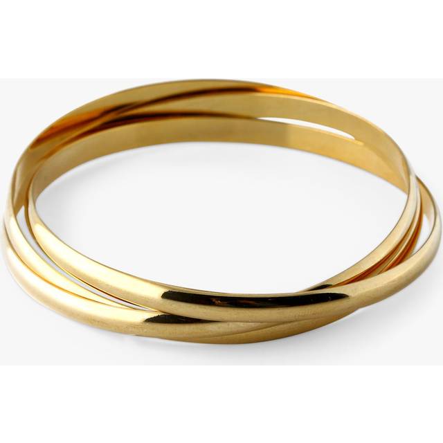 Interlocking Bangles - Gold - Orelia