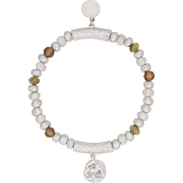 Womens Silver 'Enchanted Essence' Ball Bracelet - Grey - One Size