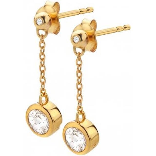 Droplet White Topaz Earrings DE773