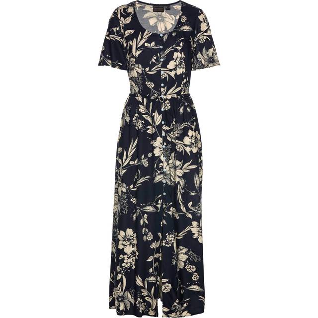 bonprix Floral Maxi Dress - Navy Floral