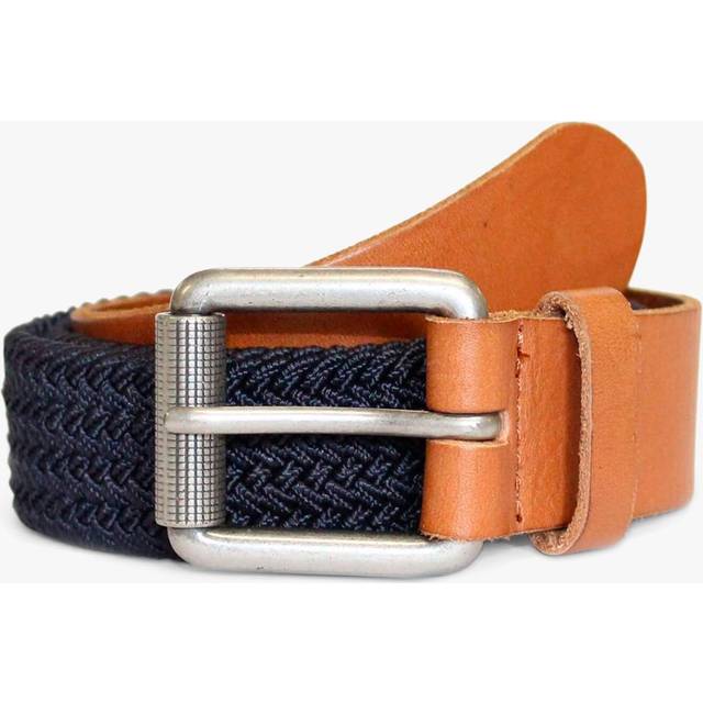 Raging Bull Woven Textured Belt, Navy