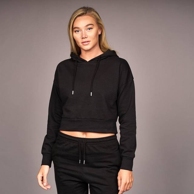 Juice Dam/Dam Danica Cropped Hoodie L svart