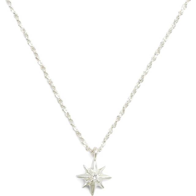 Halsband north star short silver
