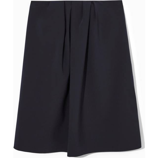 Pleated Bandeau Mini Dress - Black - S