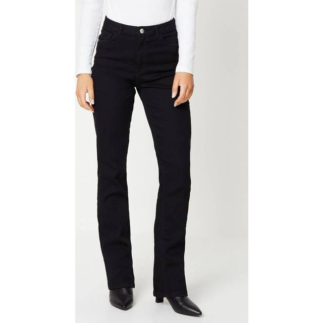 Womens Comfort Stretch Bootcut Jeans - Black - 8