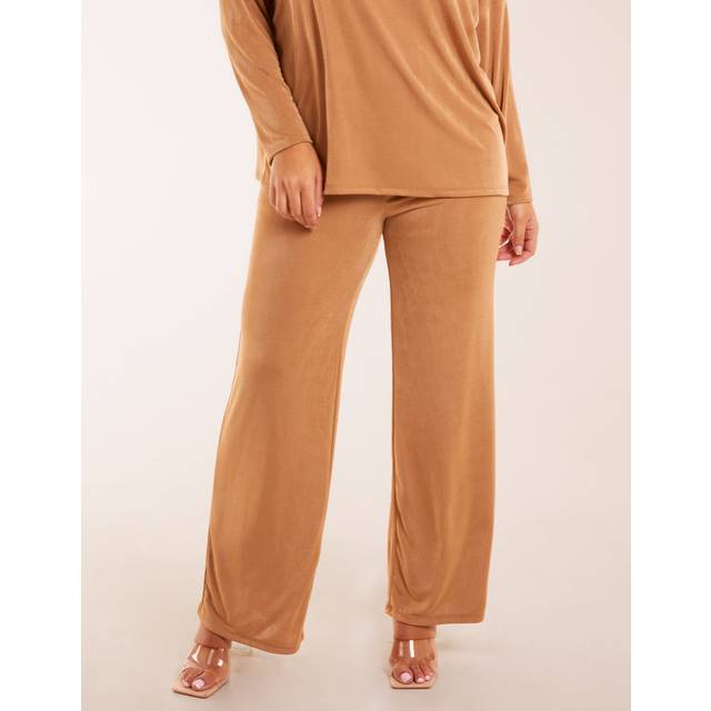 Blue Vanilla Womens Acetate Trousers - Camel - One Size