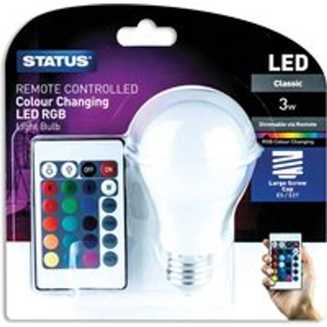 LED GLS ES Colour Changing Light Bulb 3w 7265613
