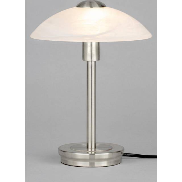 BHS Archie Touch Sensitive Lamp - Satin Nickel/Alabaster