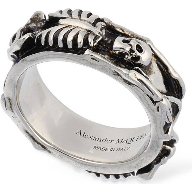 McQueen - Silver-Tone Ring - Men - Silver - 21