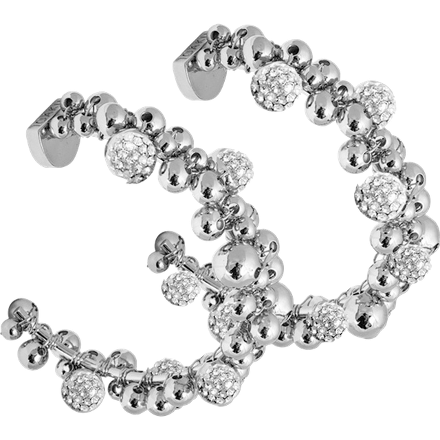 IOAKU - Örhängen Berry Sparkle Mini Loop Earrings - Silver