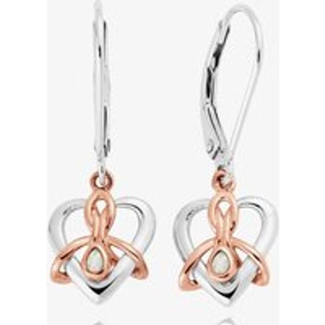 Forever Yours Sterling Silver Dwynwen Drop Earrings with Opals