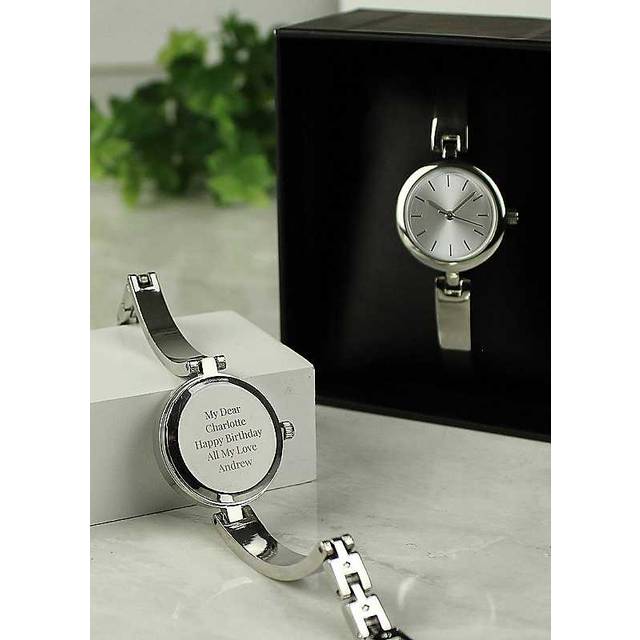 Personalised Silver Ladies Watch