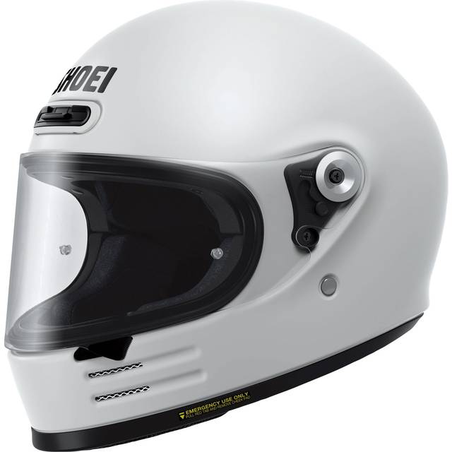 Shoei Glamster Plain Motorcycle Helmet - Off White 06 - Small (55-56cm), White