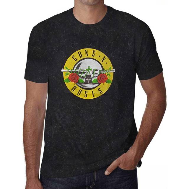 (M, Black) Guns N Roses Unisex Adult Classic Logo T-Shirt