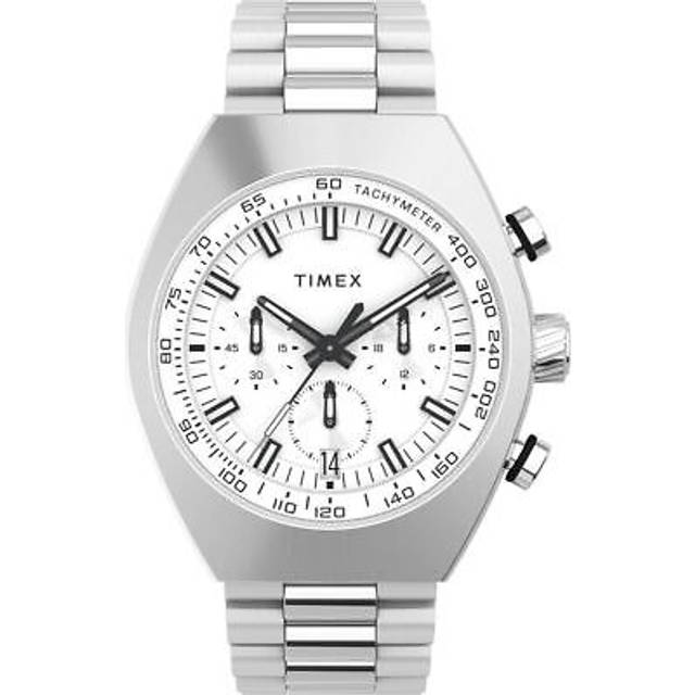 Timex Mens Legacy Silver Chronograph Watch TW2W22200