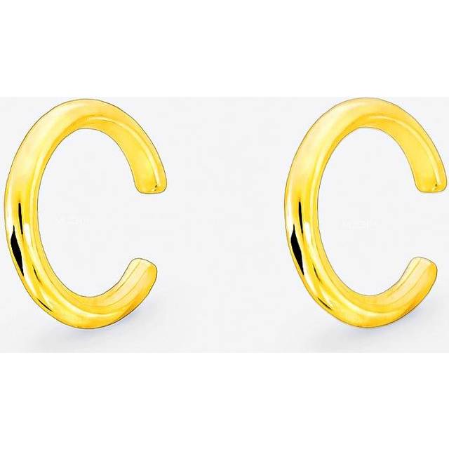 Womens 18k Gold Thick Ear Cuffs For Conch - Metallics - One Size