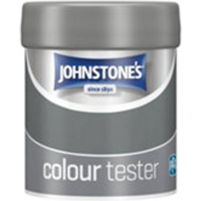 Johnstone's Walls and Ceilings Matt Paint - Steel Smoke / 75ml - Grey
