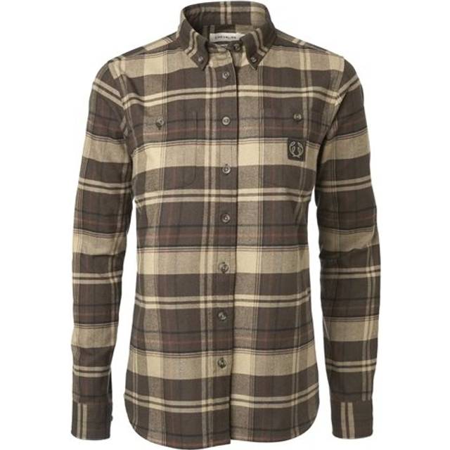 Chevalier Heron Flannelskjorta Dam,34W, Soil Brown Checked (34W)