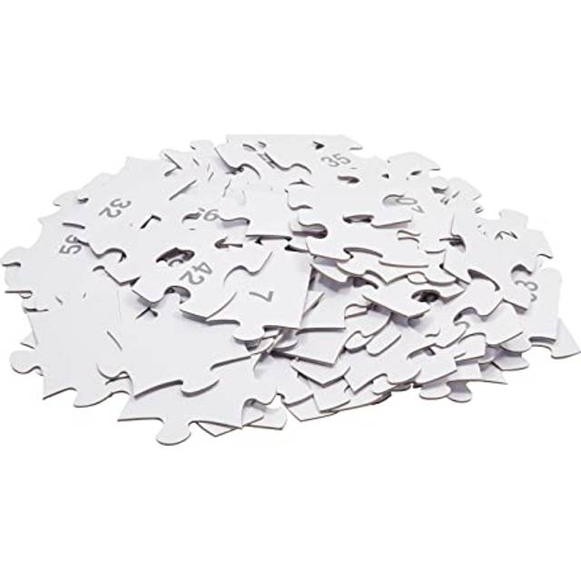 Juvale 100 Pieces Blank Puzzles to Draw On  27x36 inches Large Make Your Own Jigsaw Puzzle for DIY Wedding Guest Book  Kids Crafts