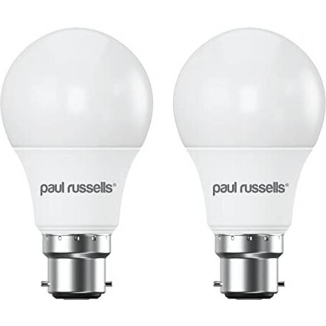 paul russells LED GLS - Dimmable Bayonet Light Bulbs, 8.5W 806Lumens B22 A60 LED Bulbs, 60w Equivalent, 6500K Daylight, Dimmer Standard BC Energy