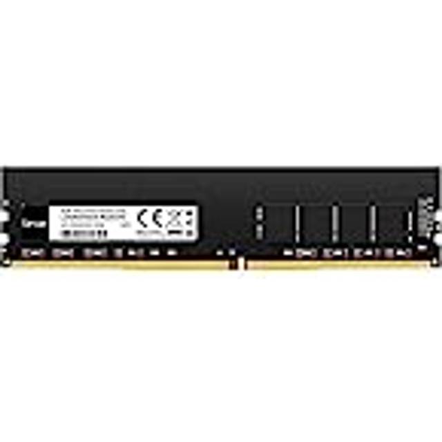 Lexar UDIMM DDR4 RAM 8 GB, 3200 MHz RAM DDR4, 288-stifts U-DIMM skrivbordsminne, PC RAM-moduluppgradering, högpresterande minne (LD4AU008G-B3200ASST)