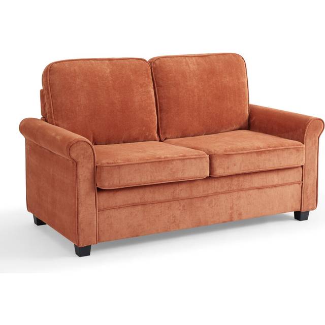 Home Detail Nathan Burnt Orange Small Cord Pull-out Sofa Bed, Orange