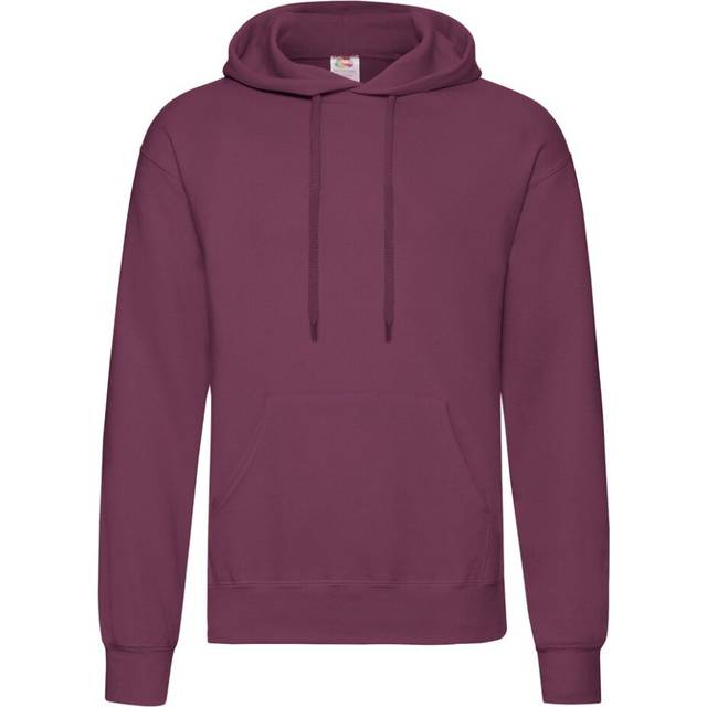 Classic Hooded Sweatshirt - Burgundy - XXXL