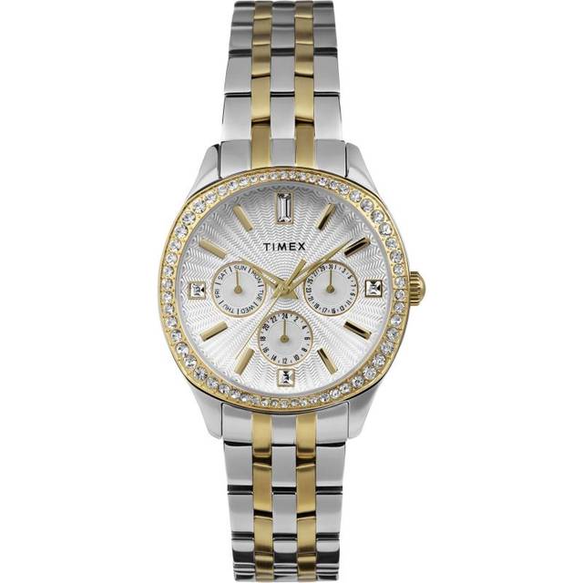 Timex Ladies Ariana Two Tone Chronograph Watch TW2W17900 - Two Colour