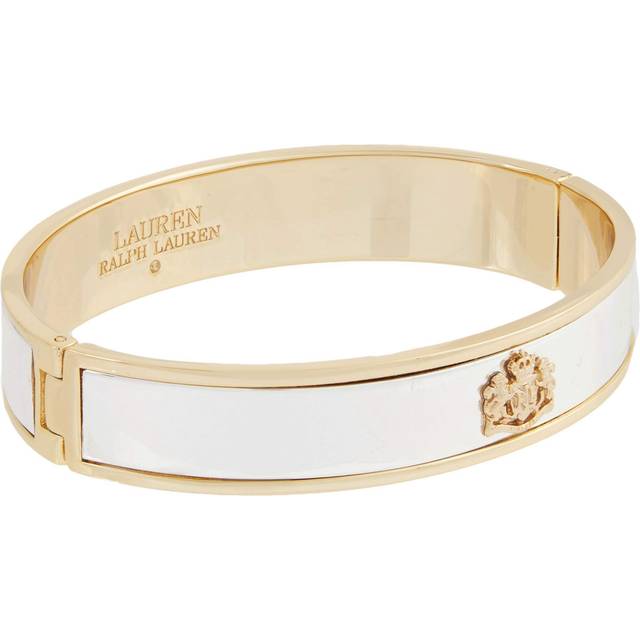 Lauren Ralph Lauren Two-Tone Crest Bangle Bracelet, Silver/Gold