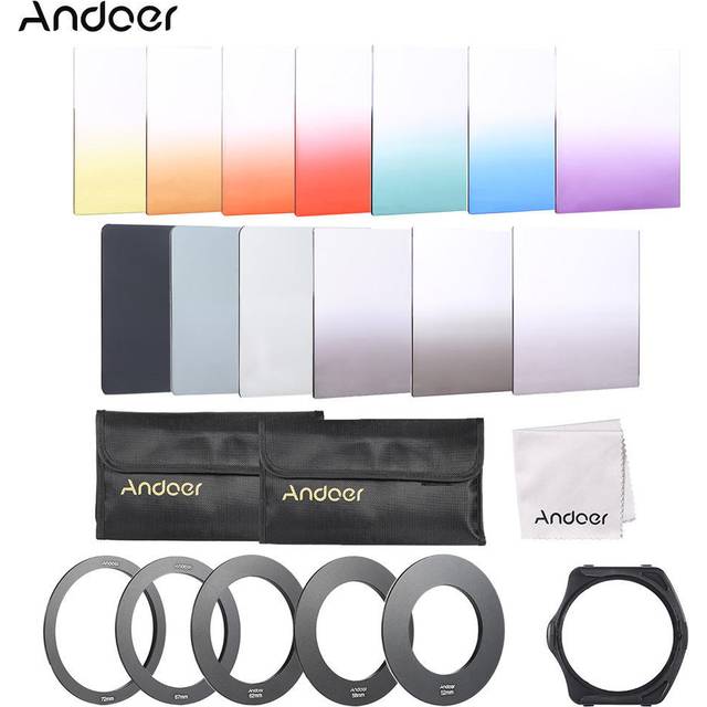 13s Square Gradient Full Color Filter Bundle Kit for Cokin P Series
