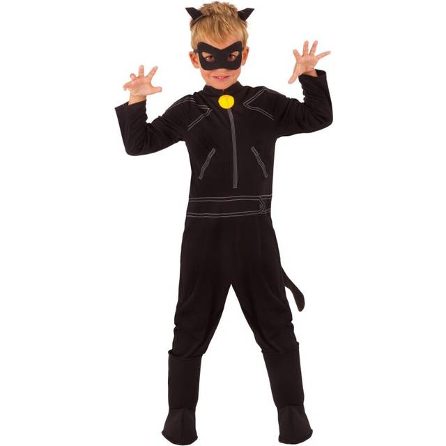 (L, Black) Miraculous Lady Bug Childrens/Kids Cat Noir Costume