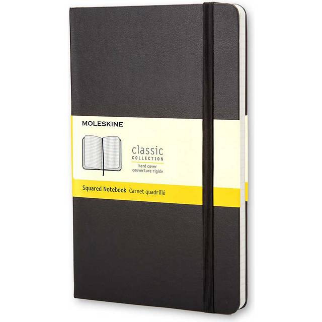 Moleskine Squared Pocket Notebook 192 Pages 96 Sheets, Black