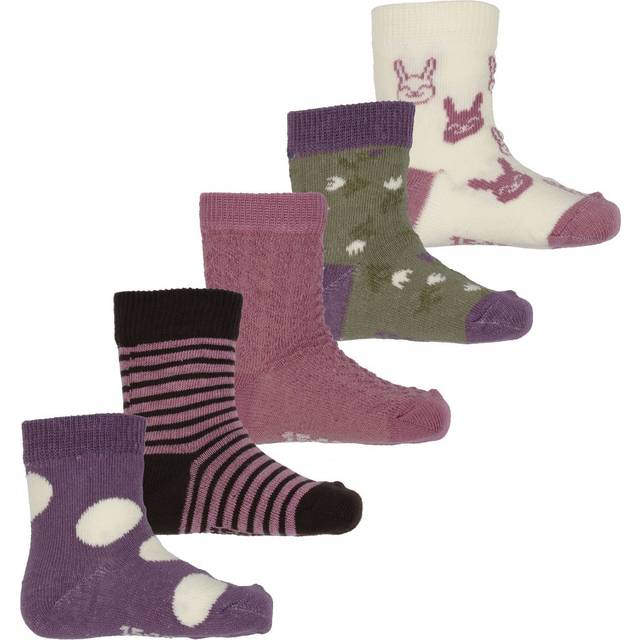 MINYMO Socks W. Pattern (5-Pack) |Multi/patterned |15\18
